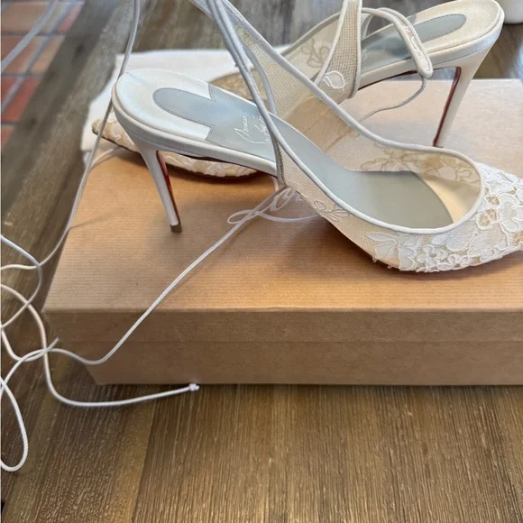 Christian Louboutin Lace Slingback 85mm | NEW IN BOX - Picture 11 of 16